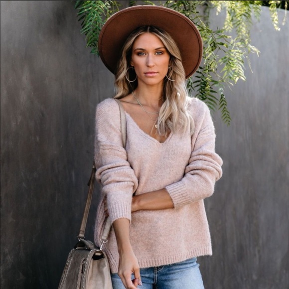Vici Sweaters - Vici Women Blush Sweater